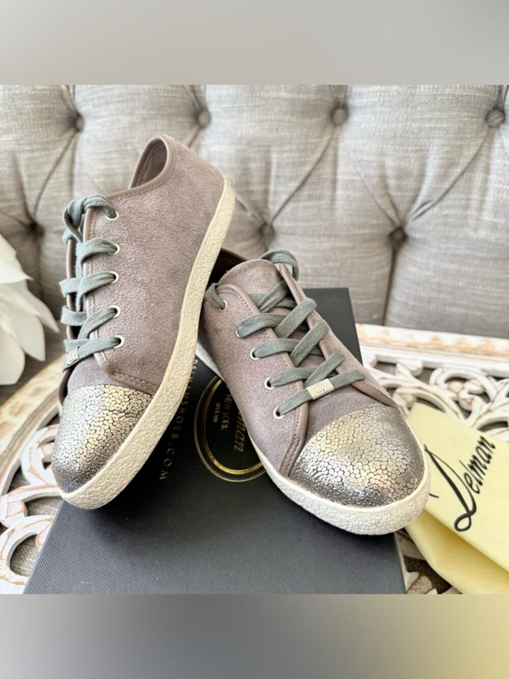 Delman New York Magie Stone Sneakers Shoes Women’s 7